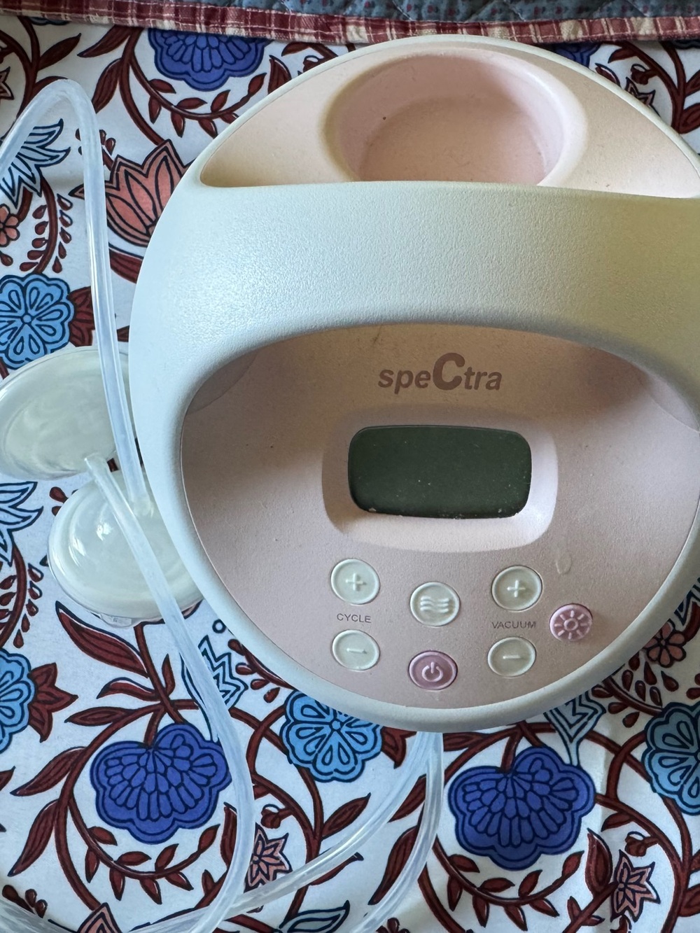 Spectra Electric Breast Pump in Pink and Cream
